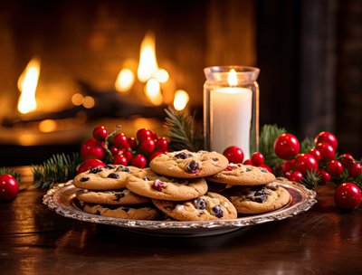 Fresh Baked Cookies For Santa