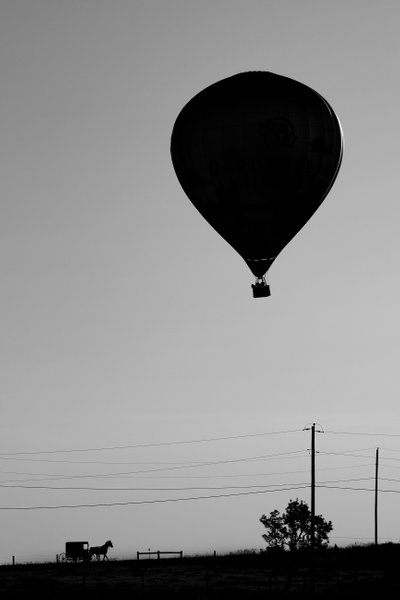 Amish Lifestyle Photography Hot Air Balloon Motorcycling Adventure