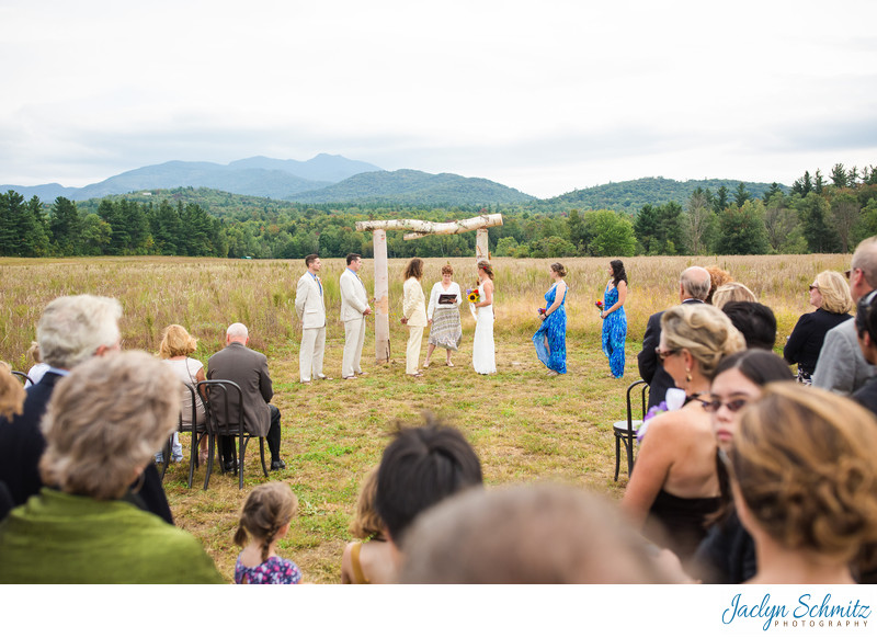 Smuggler's Notch Barn Wedding Ceremony