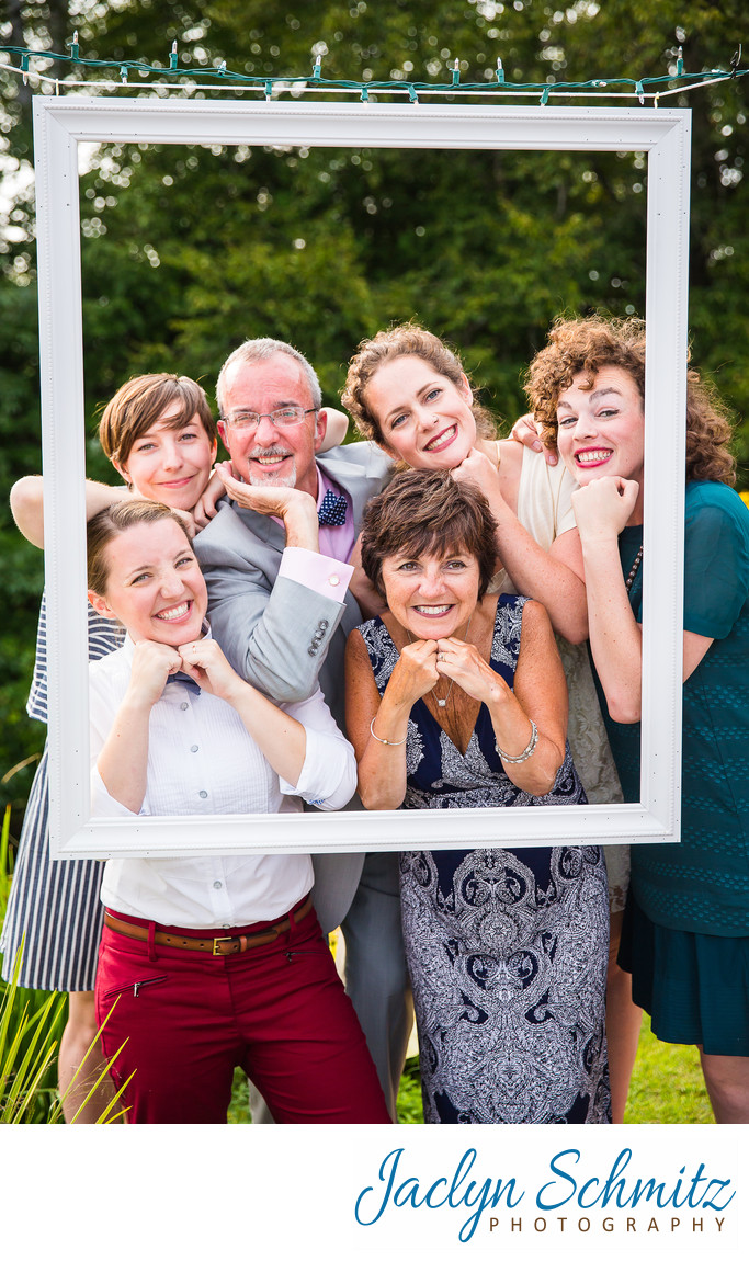 cute photobooth ideas for summer camp wedding - Second & Associate ...