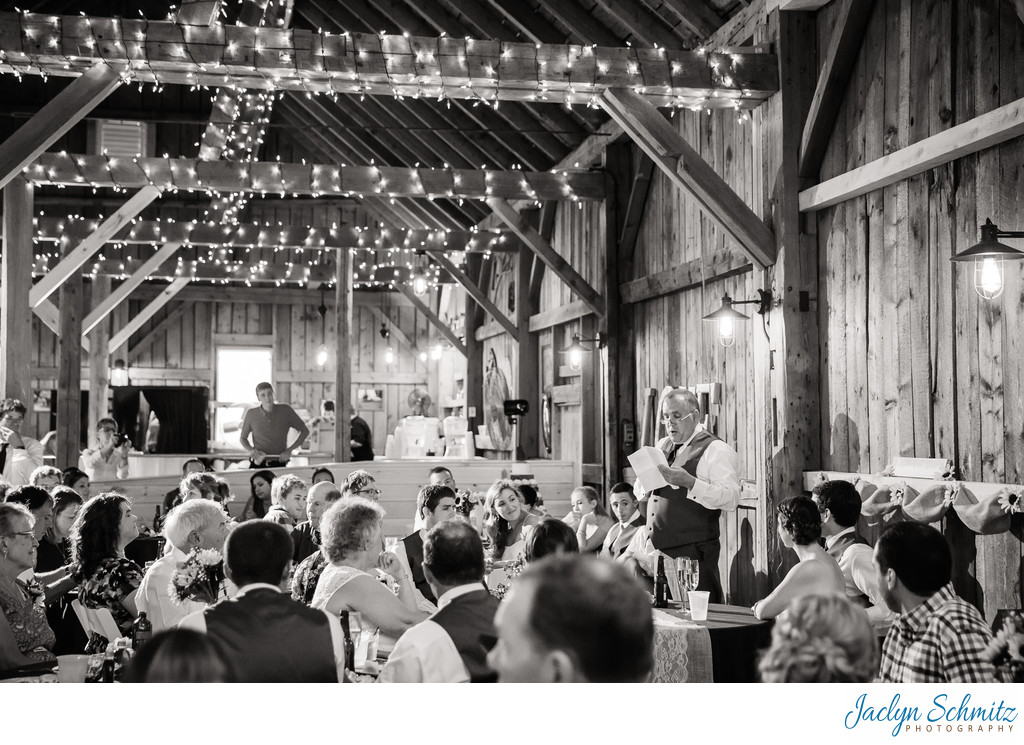 Toasts at Mansfield Barn