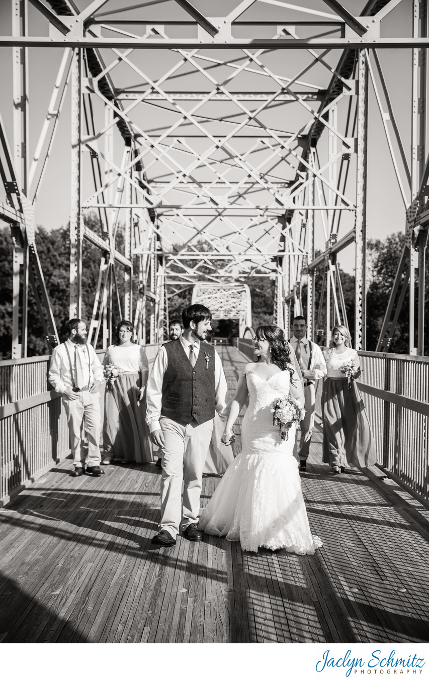 Bridge wedding portraits Highgate VT