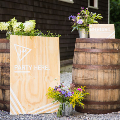Wine barrel decor Vermont