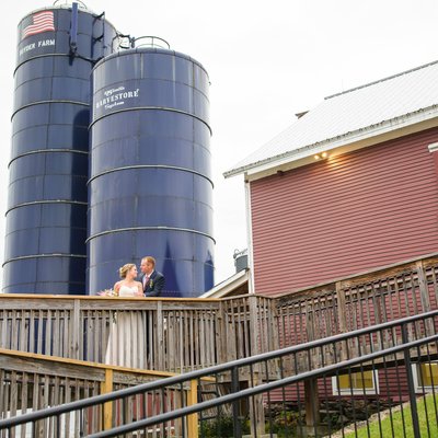 Farm silos wedding vermont