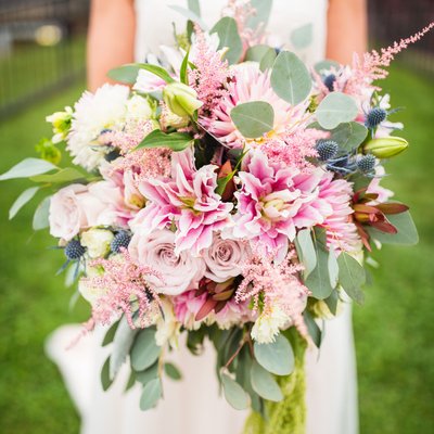 Gorgeous pink wedding bouquet VT