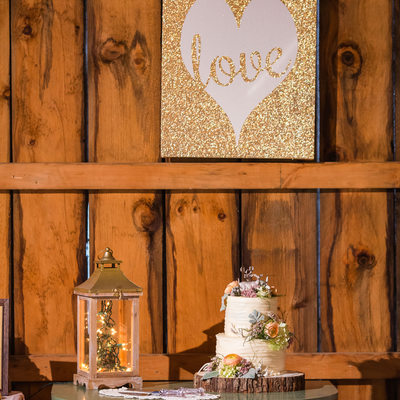 Glitter art wedding decor ideas