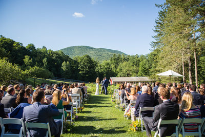 West Mountain Inn Wedding Ceremony
