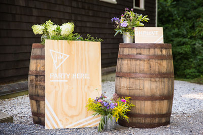 Wine barrel decor Vermont