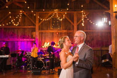 Father daughter dance at Boyden Farms VT