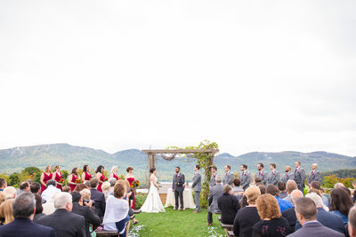 The Knoll wedding ceremony Mountain Top Inn