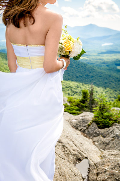 Stowe Pinnacle Wedding Hike Vermont Photographer