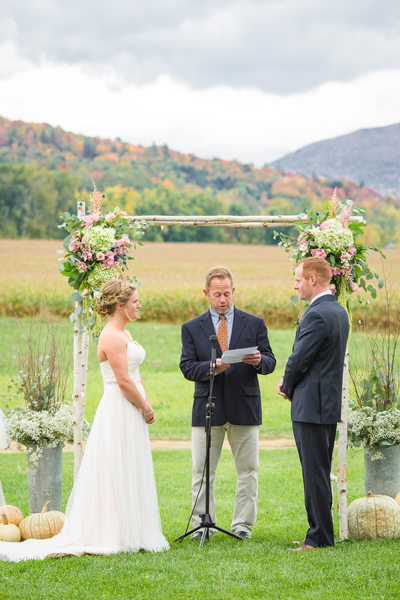 Wedding Ceremony Boyden Farm VT