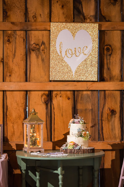 Glitter art wedding decor ideas