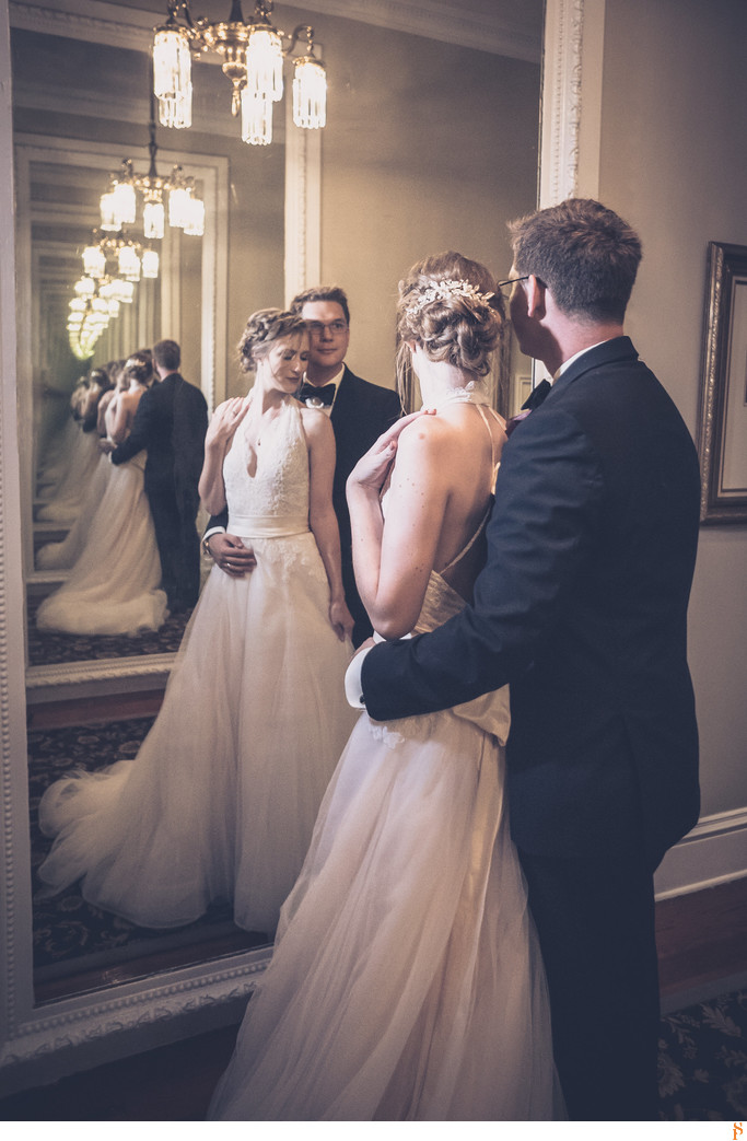 Couple photo with mirrors - WEDDING GALLERIES OF THE TOP PHOTOGRAPHERS