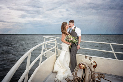 They got married on a boat