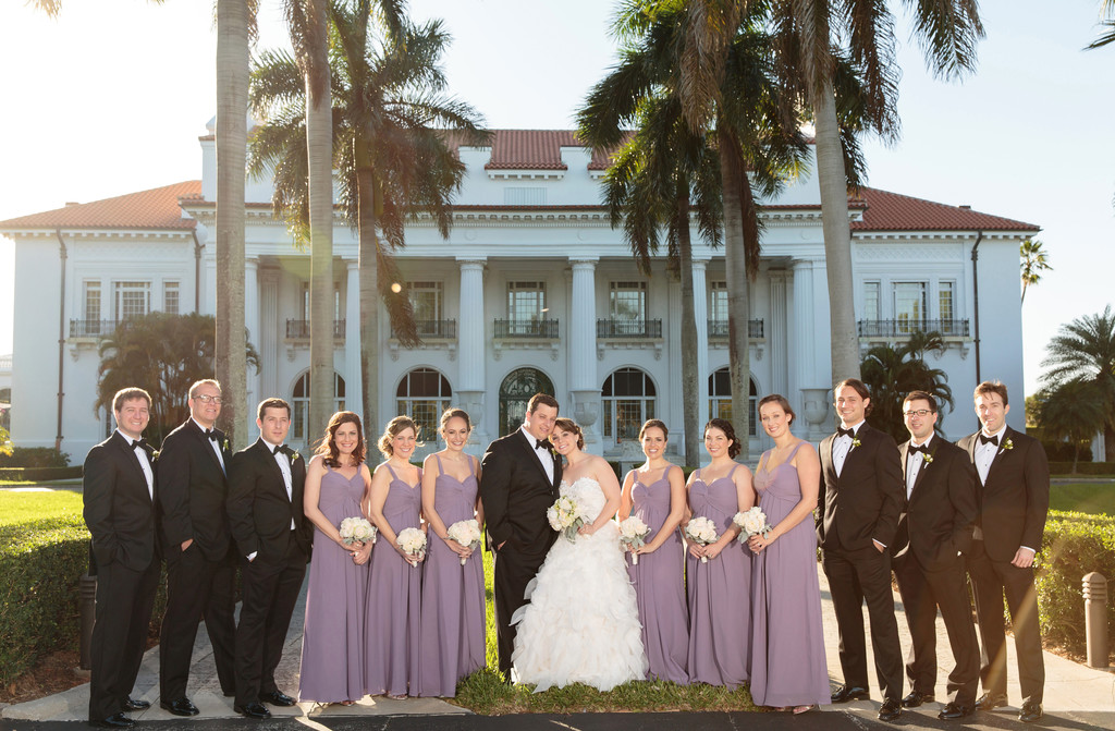 Fisher Island Vanderbilt Mansion Wedding Miami And Palm Beach Flagler Museum Bridal Party