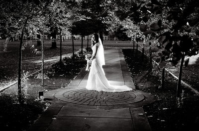 Old Rock Church Wedding Photo