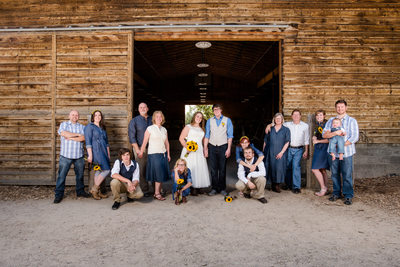 Wheeler Farm Wedding Family Group Photographer