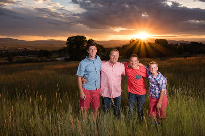 Logan Utah Family Photographer at Sunset