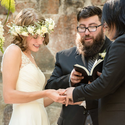 Logan Canyon Wedding Ceremony at Guinavah