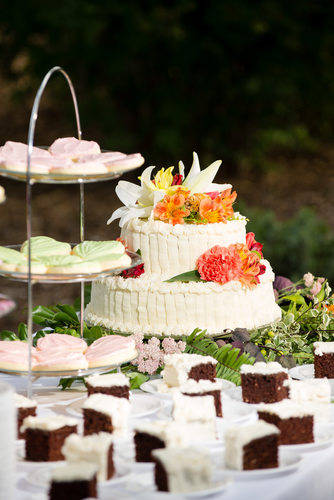 Outdoor Wedding Cake in Utah