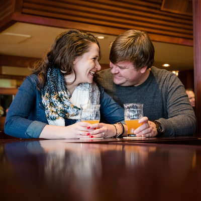 Engagement Session at a Brewery
