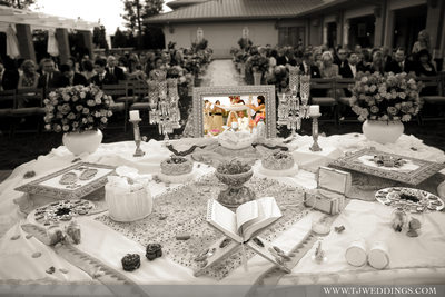 Persian Weddings | Sofreh Aghd. Four Seasons. Wedding Photography in Westlalke Village Ventura County. Coordination by Stacy Porras Wedding Consulting www.porrasweddingconsulting.com/ Todd Johnson Photography
