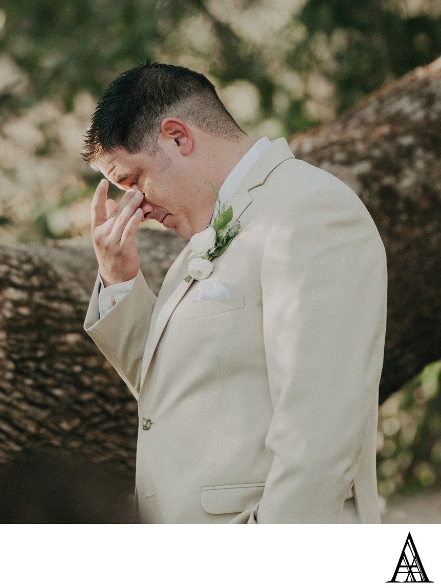 Groom Crying Sacramento Wedding Photographer