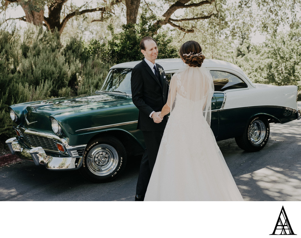 Father Sees Bride Sacramento Wedding Photographer