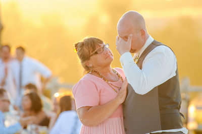 Groom Crying with Mom Sacramento Wedding Photographer 