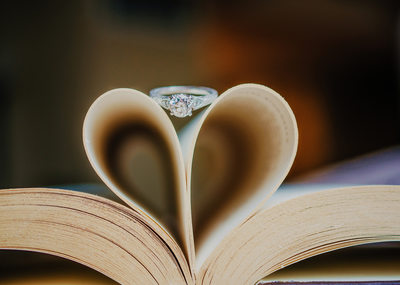 Wedding Detail Photography Heart and Rings Sacramento