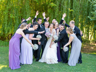 Bridal Party Rushing Bride Rocklin Wedding Photography