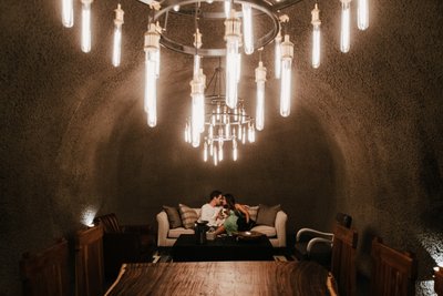 Private Wine Cave Engagement Photographer Napa Valley 