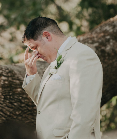 Groom Crying Sacramento Wedding Photographer