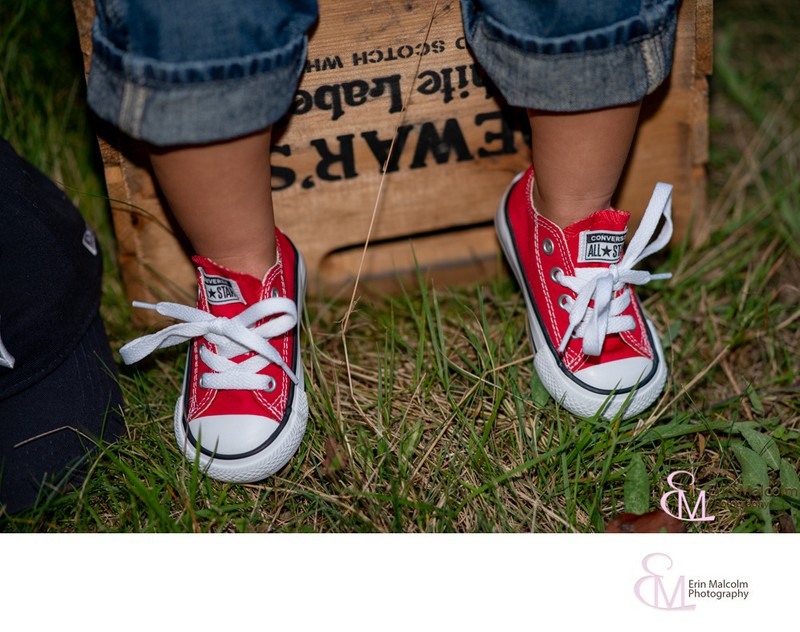 Red Converse Sneakers, Family Portrait Photographer