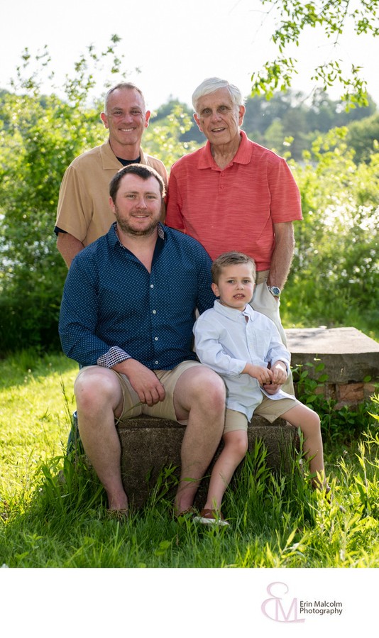 4 generational family portrait, S. Glens Falls, NY
