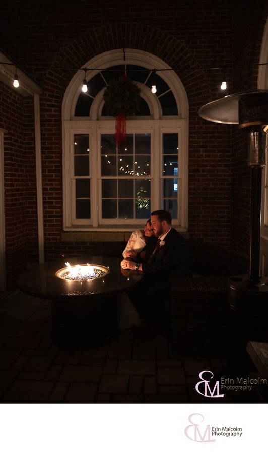 Queensbury Hotel  firepit, Erin Malcolm Photography