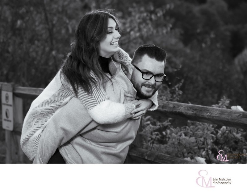 Playful engagement session, Thacher Park, Erin Malcolm Photo