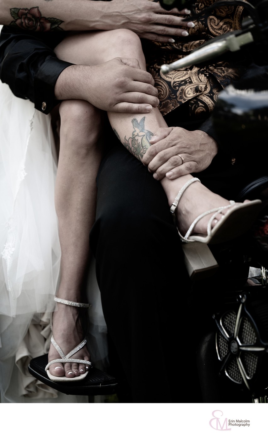 Biker wedding, Schenectady, NY Erin Malcolm Photography