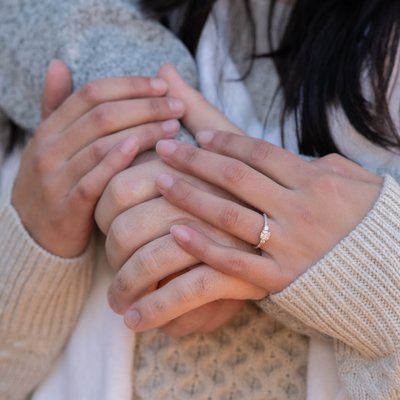 Engagement ring hand image, Saratoga Springs, NY