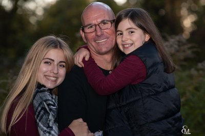 Dad with girls, Saratoga, Clifton Park photographer