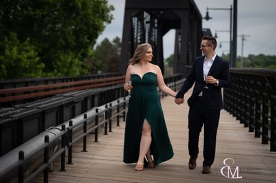 Engagement session, Peebles Island, Waterford NY, dressy