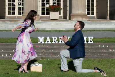 Surprise proposal, Saratoga State Park, Erin Malcolm Photo