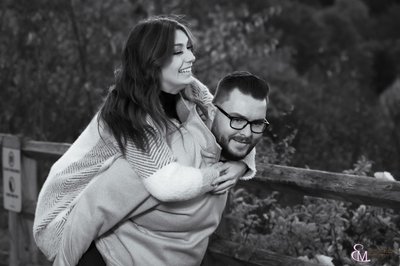 Playful engagement session, Thacher Park, Erin Malcolm Photo