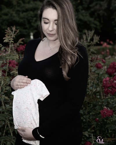 Rose Garden maternity session, Erin Malcolm Photography
