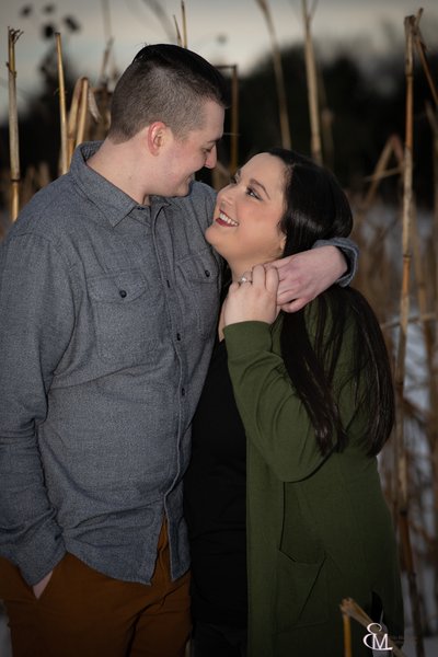 Mabee Farm Winter engagement session, CP photographer