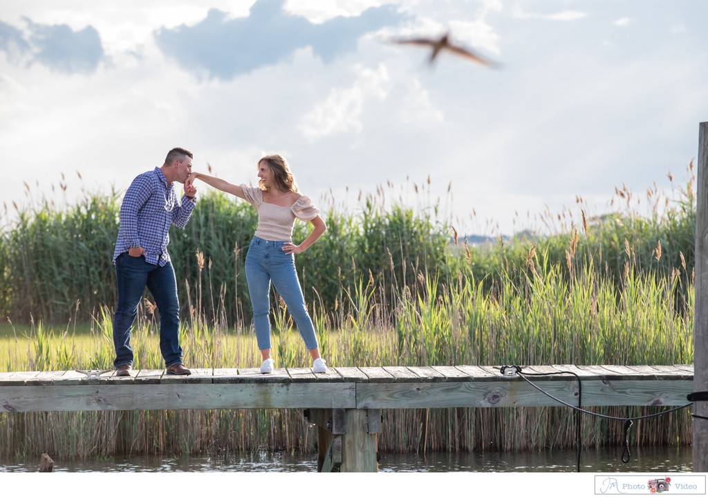 Great South Bay Engagement Photos