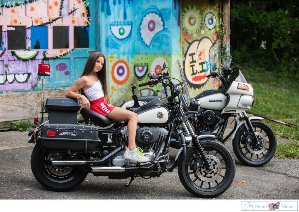 Long Island Motorcycle Portrait Photos