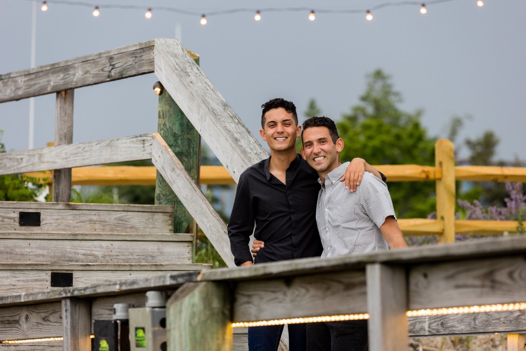 Cowfish Hampton Bays gay engagement photographer