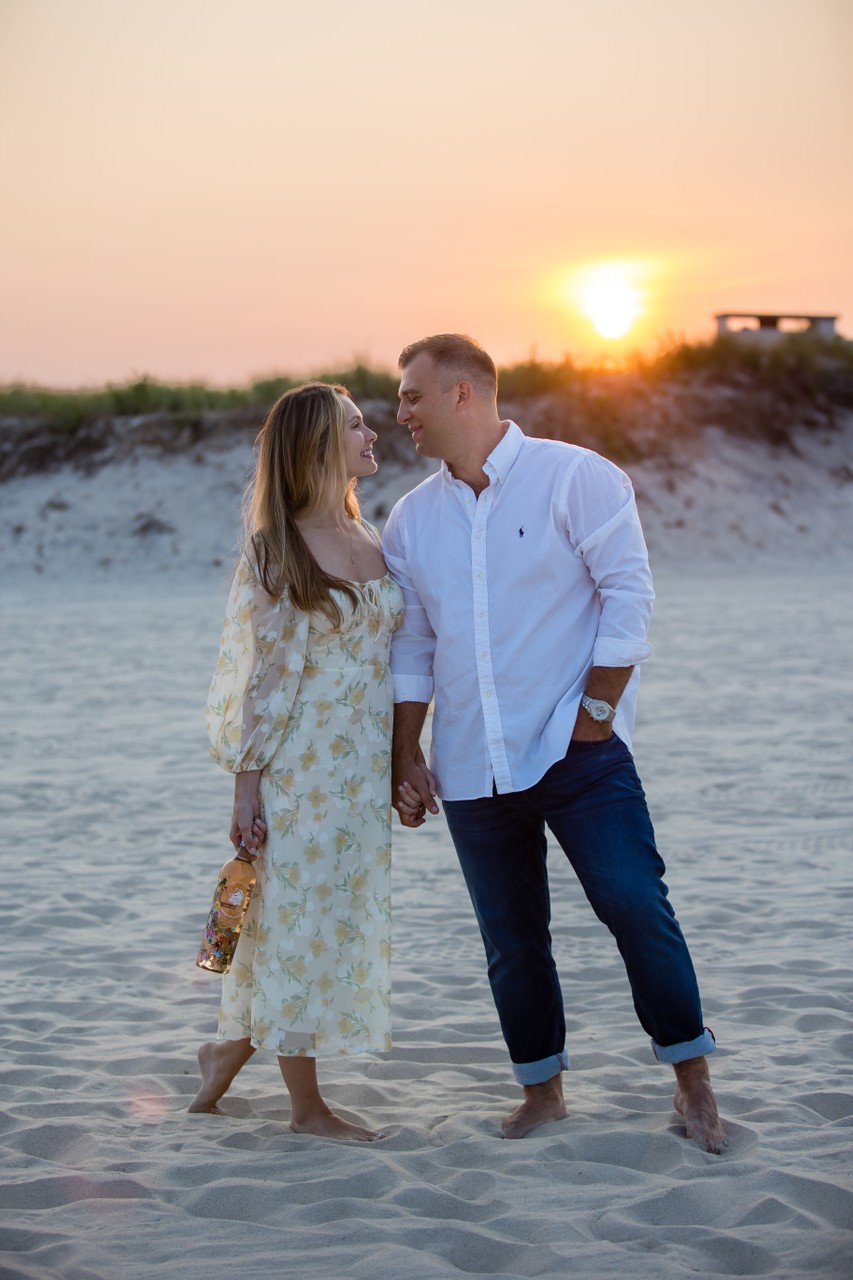 Coopers Beach Southampton Long Island engagement